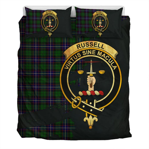 Russell Modern Tartan Classic Crest Bedding Set