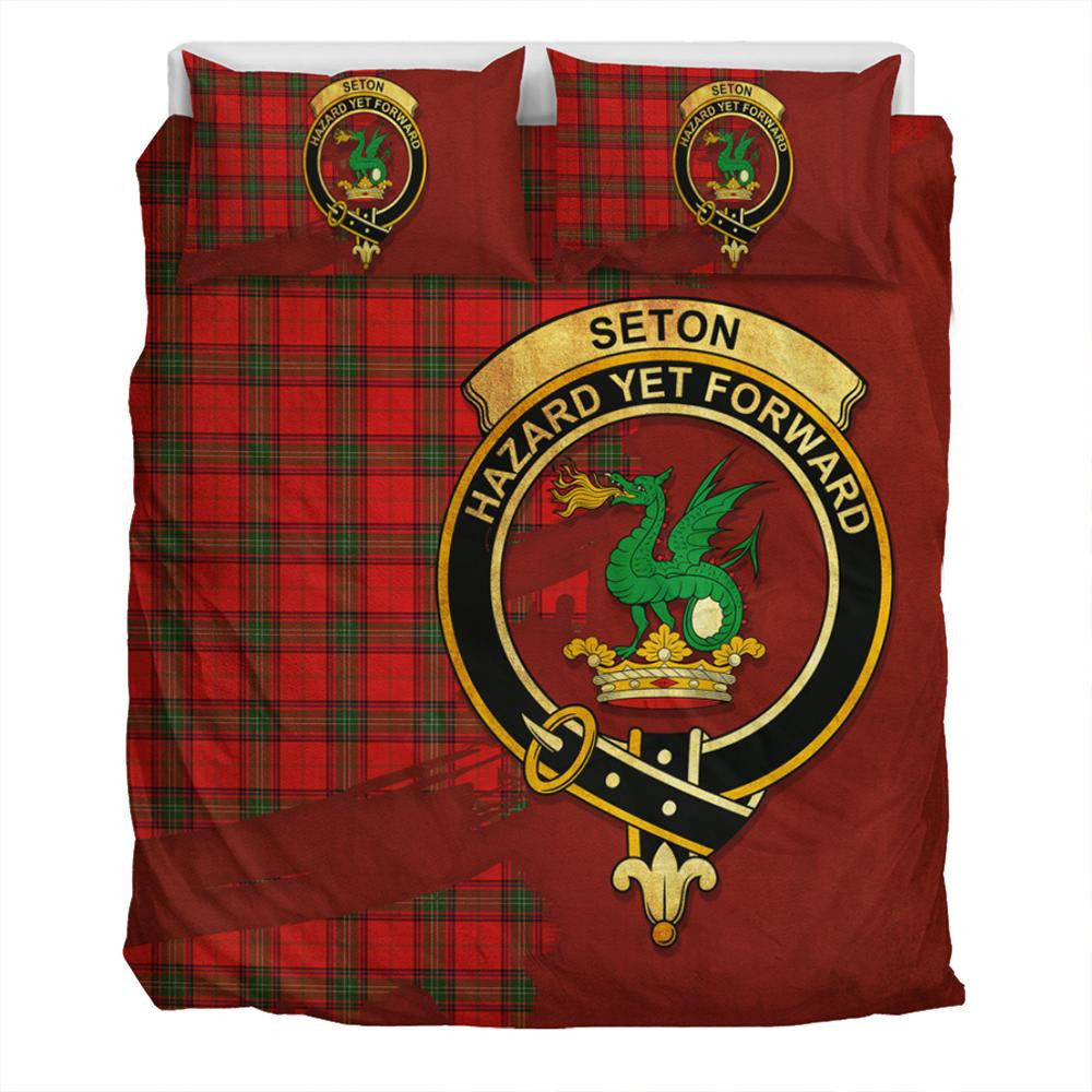 Seton Modern Tartan Classic Crest Bedding Set