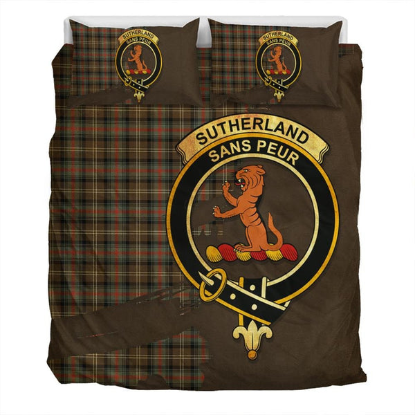 Sutherland Weathered Tartan Classic Crest Bedding Set