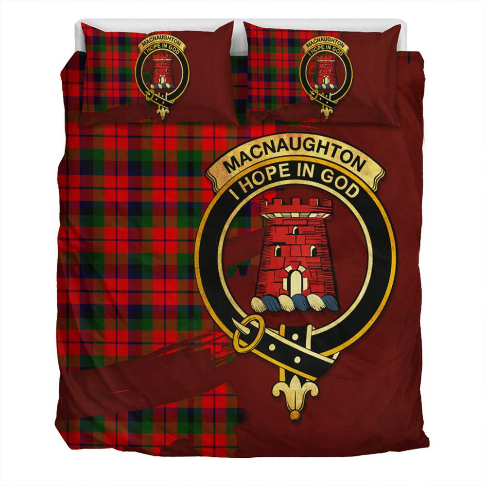 MacNaughton Modern Tartan Classic Crest Bedding Set