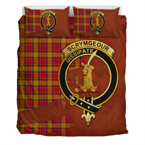 Scrymgeour Tartan Classic Crest Bedding Set