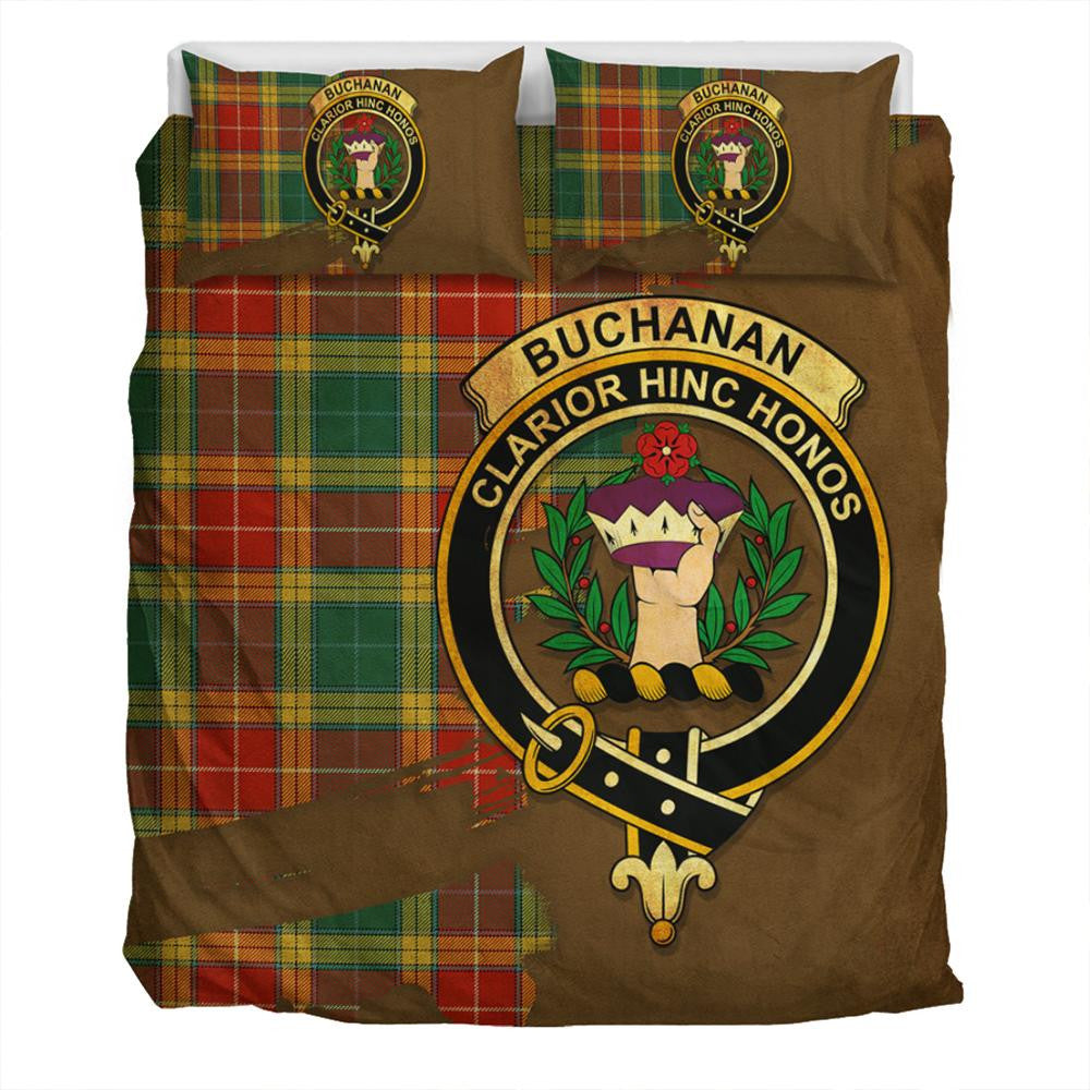 Buchanan Old Sett Tartan Classic Crest Bedding Set