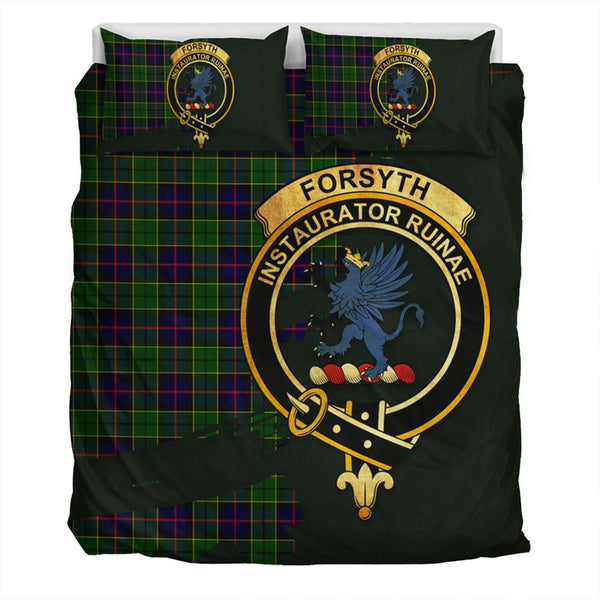 Forsyth Modern Tartan Classic Crest Bedding Set