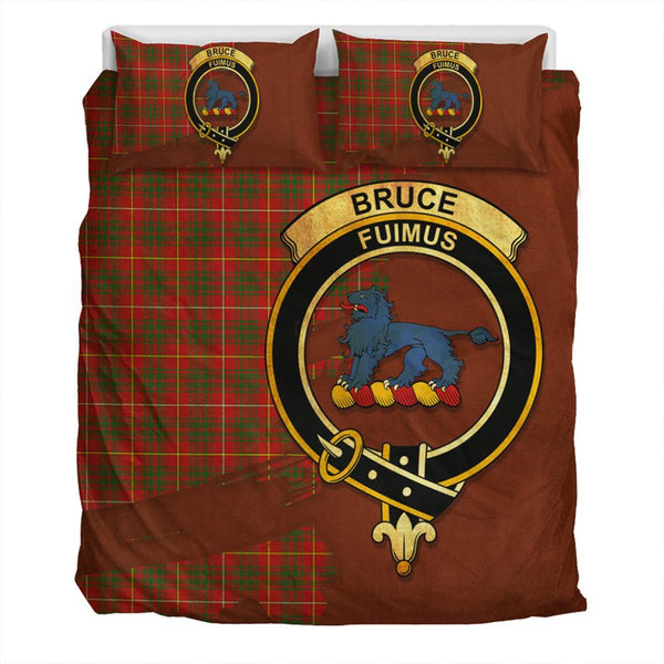 Bruce Modern Tartan Classic Crest Bedding Set