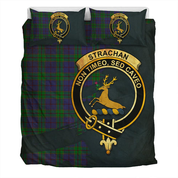 Strachan Tartan Classic Crest Bedding Set