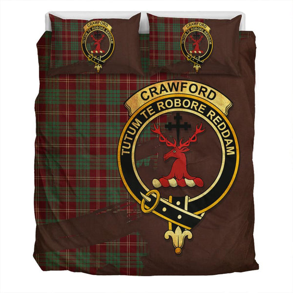 Crawford Modern Tartan Classic Crest Bedding Set