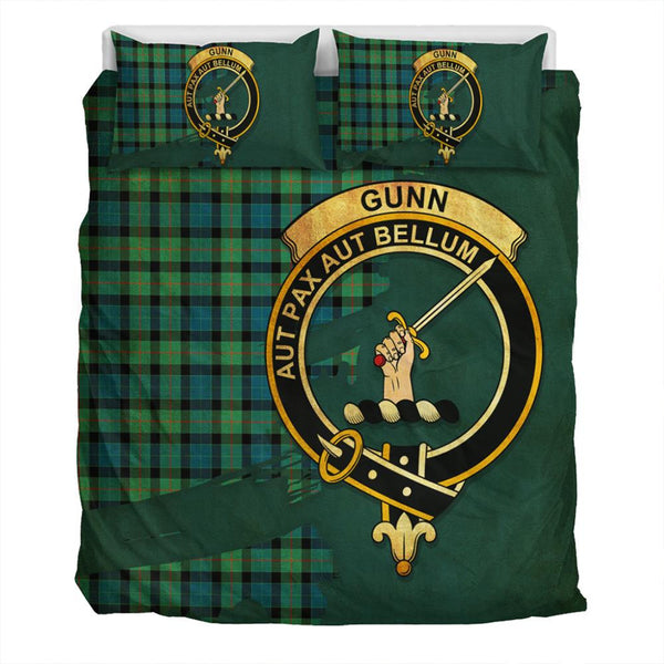 Gunn Ancient Tartan Classic Crest Bedding Set