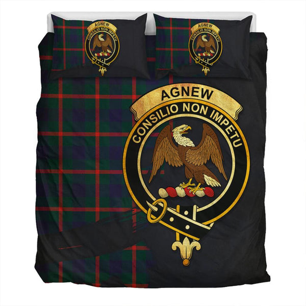 Agnew Modern Tartan Classic Crest Bedding Set