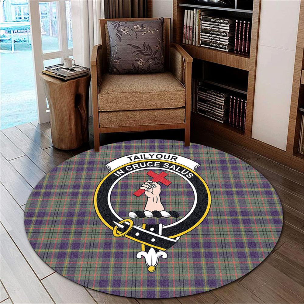 Tailyour Tartan Classic Crest Round Carpet