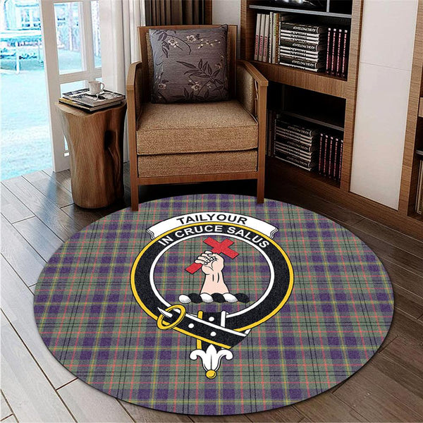 Tailyour Tartan Classic Crest Round Carpet