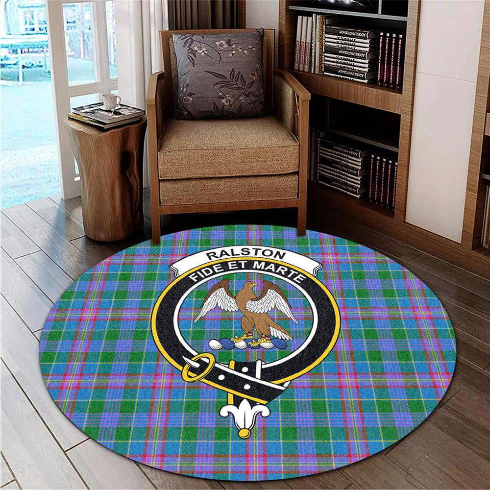 Ralston Tartan Classic Crest Round Carpet