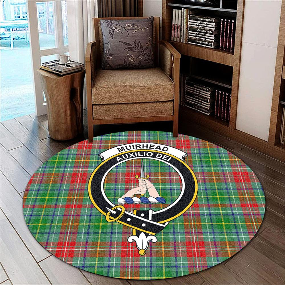 Muirhead Tartan Classic Crest Round Carpet