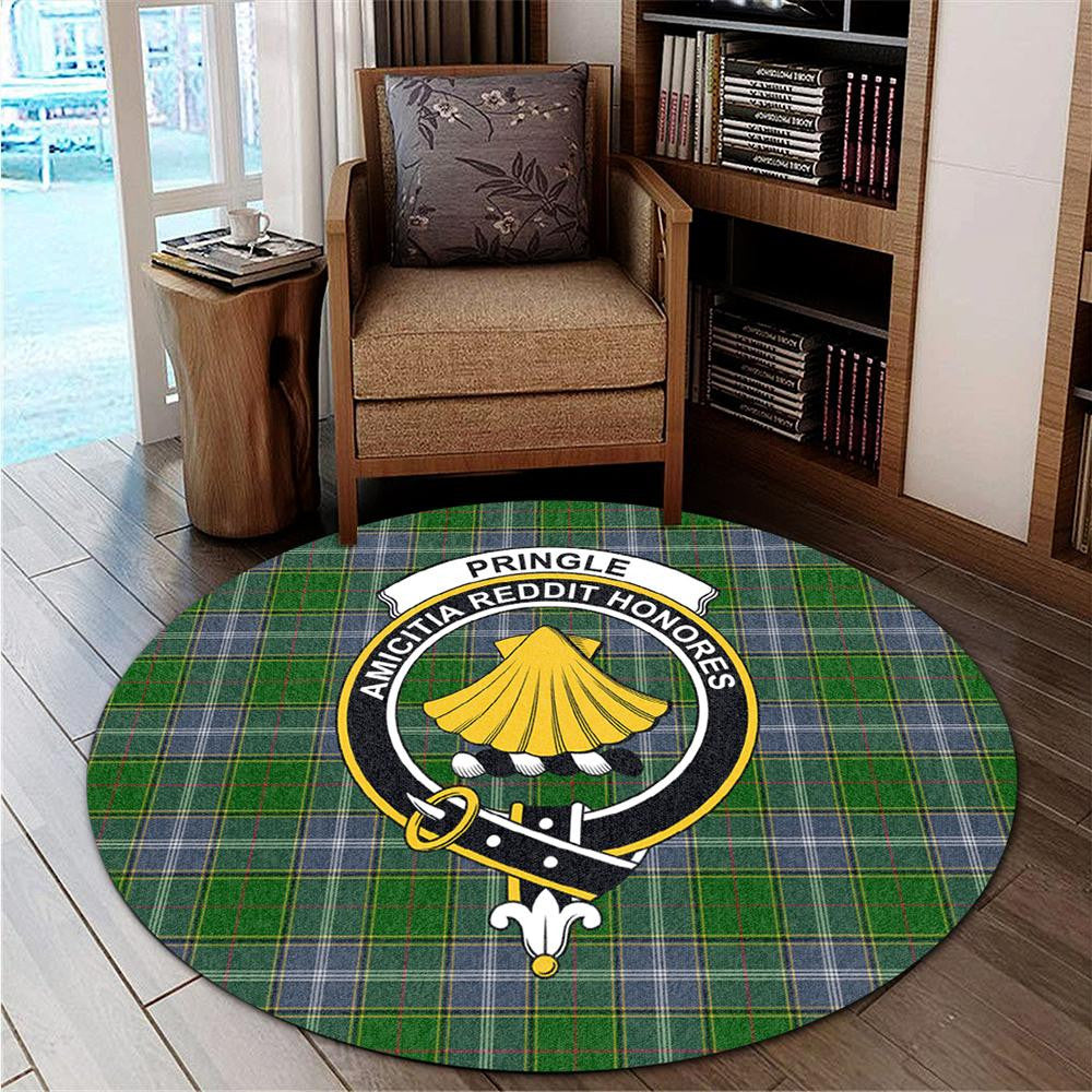 Pringle Tartan Classic Crest Round Carpet