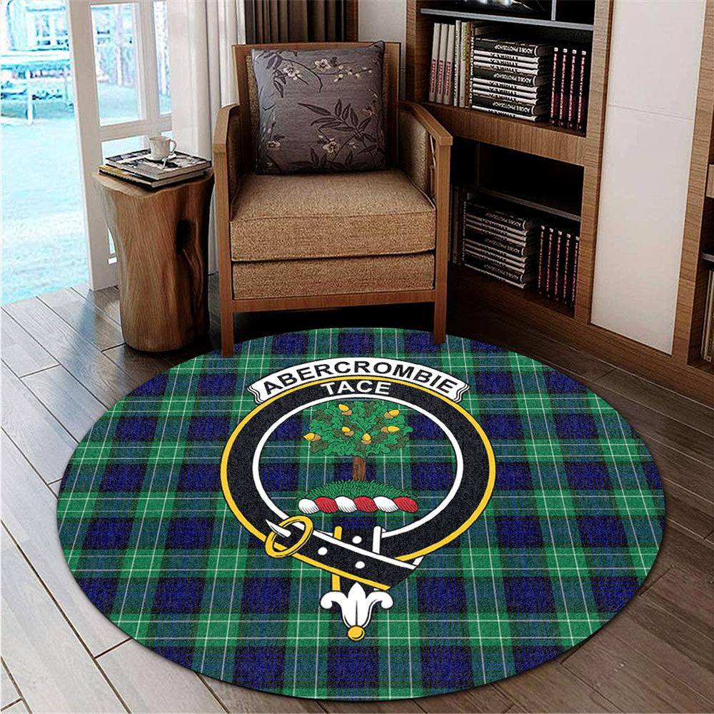 Abercrombie Tartan Classic Crest Round Carpet