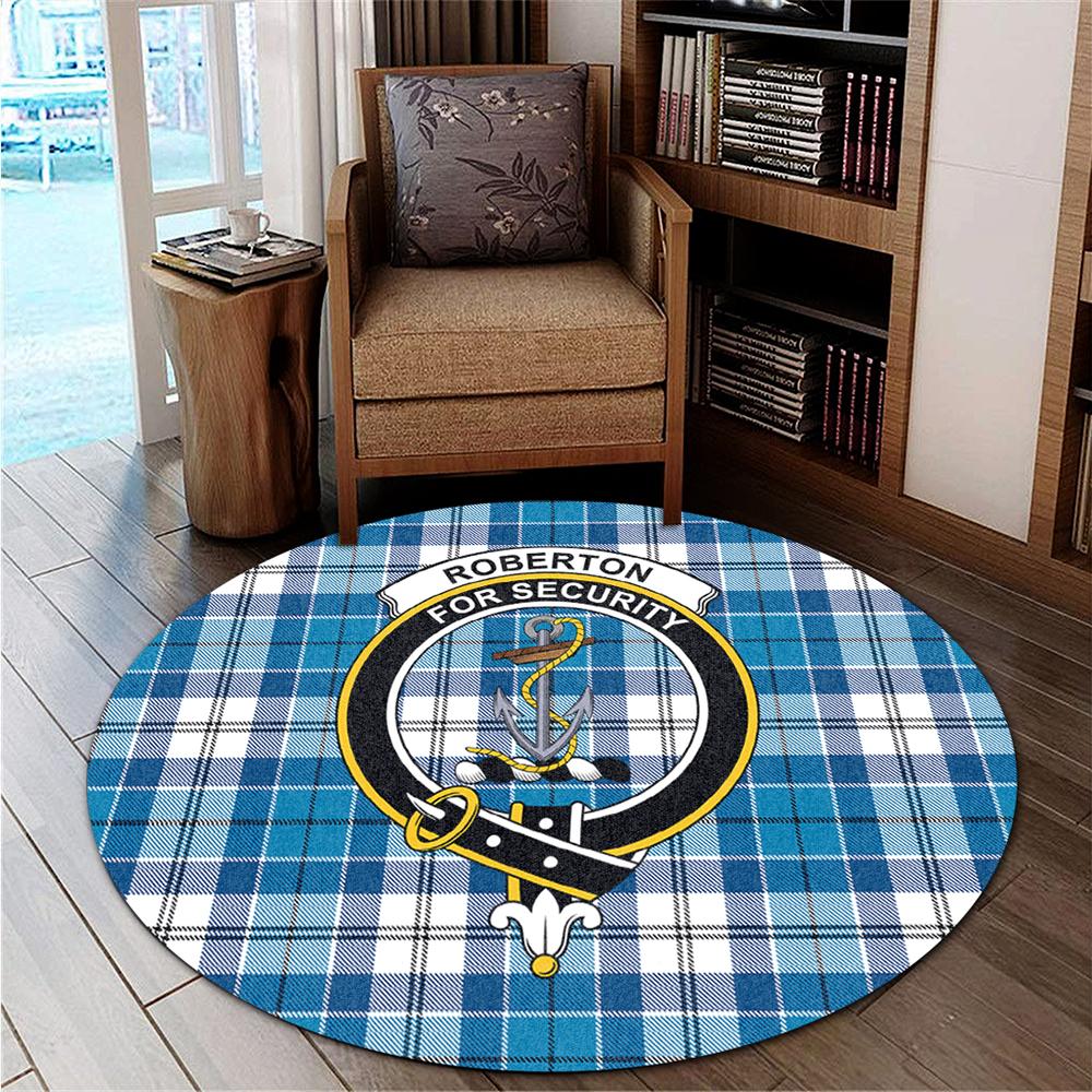 Roberton Tartan Classic Crest Round Carpet