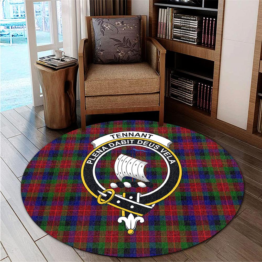 Tennant Tartan Classic Crest Round Carpet