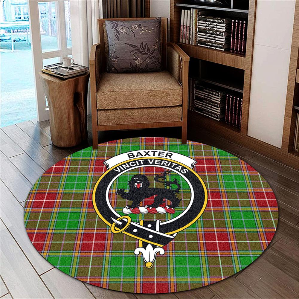 Baxter Tartan Classic Crest Round Carpet