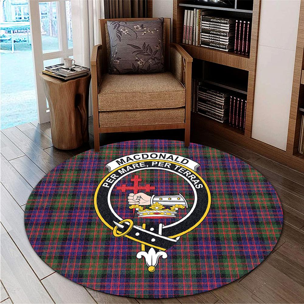 MacDonald Modern Tartan Classic Crest Round Carpet