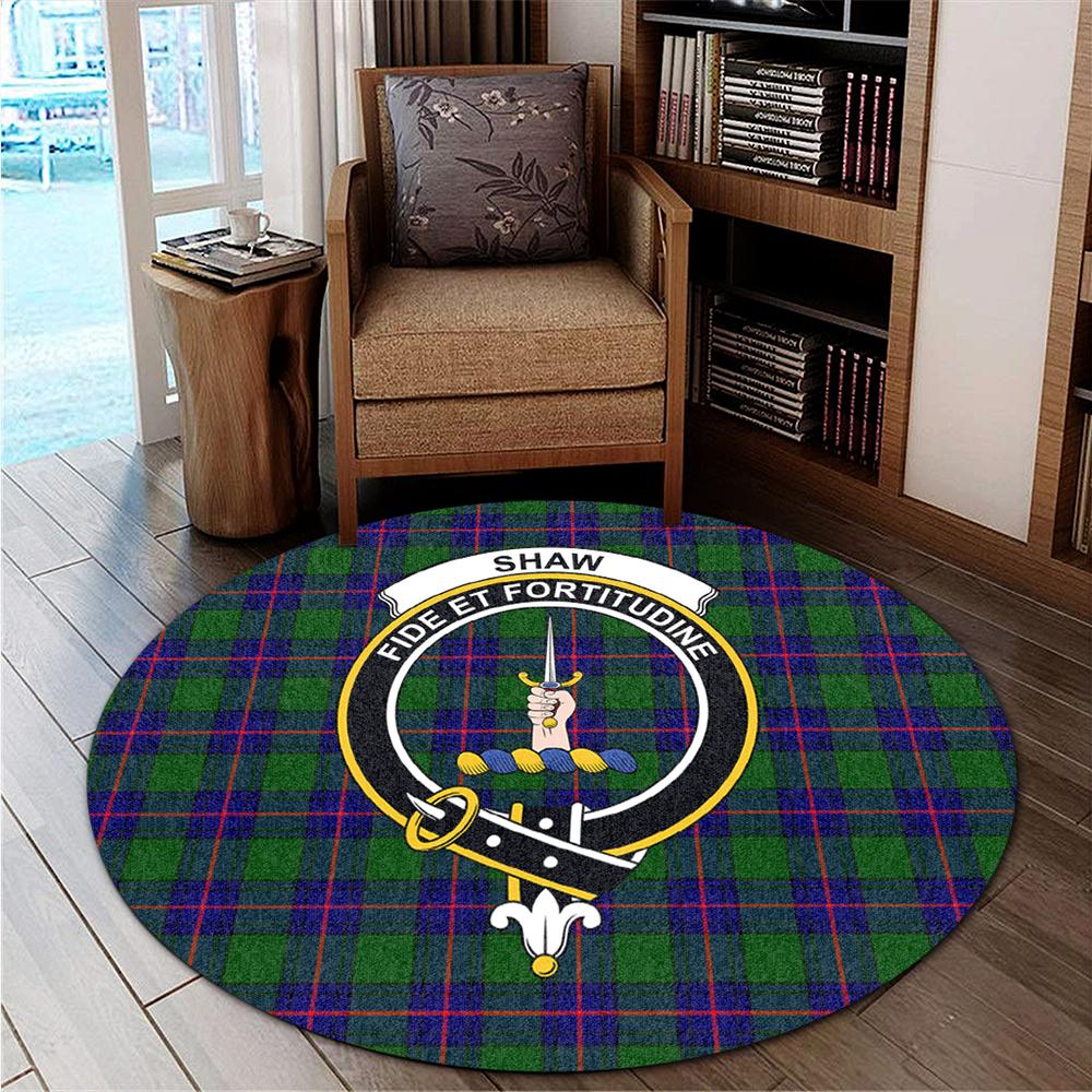 Shaw Modern Tartan Classic Crest Round Carpet