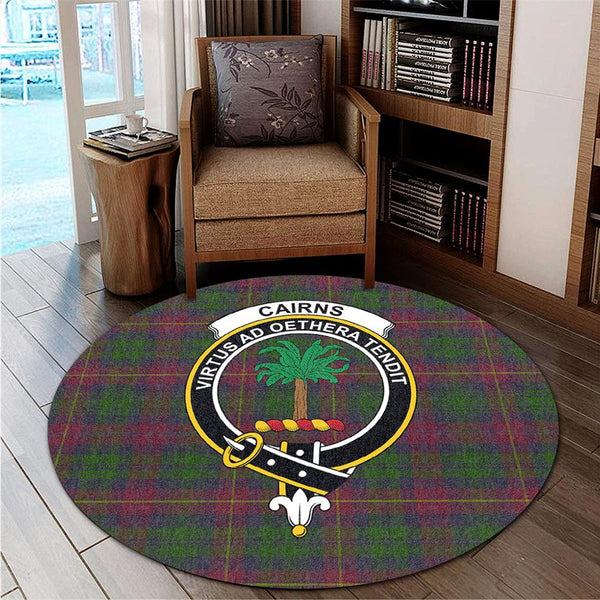 Cairns Tartan Classic Crest Round Carpet