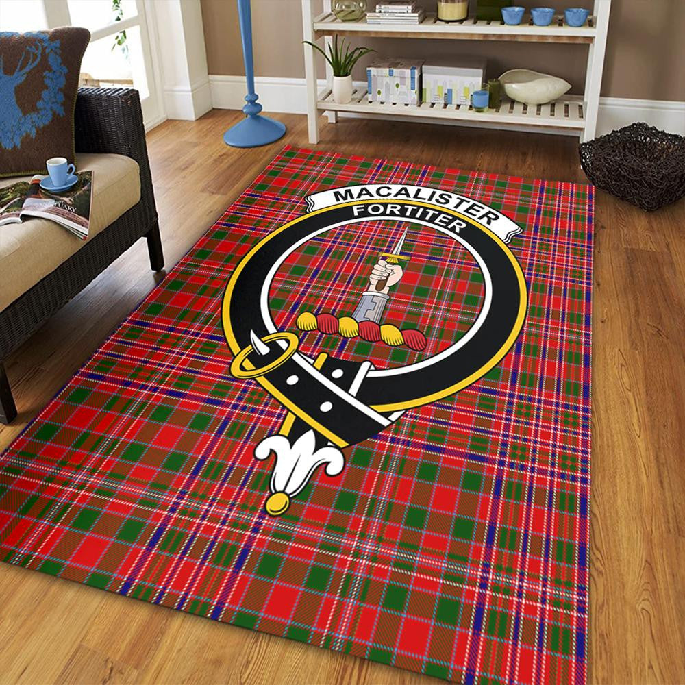 MacAlister Modern Tartan Crest Area Rug