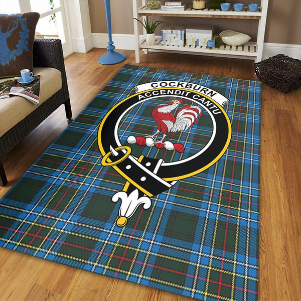 Cockburn Modern Tartan Crest Area Rug