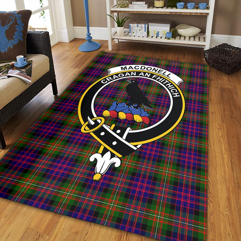 MacDonnell of Glengarry Modern Tartan Crest Area Rug