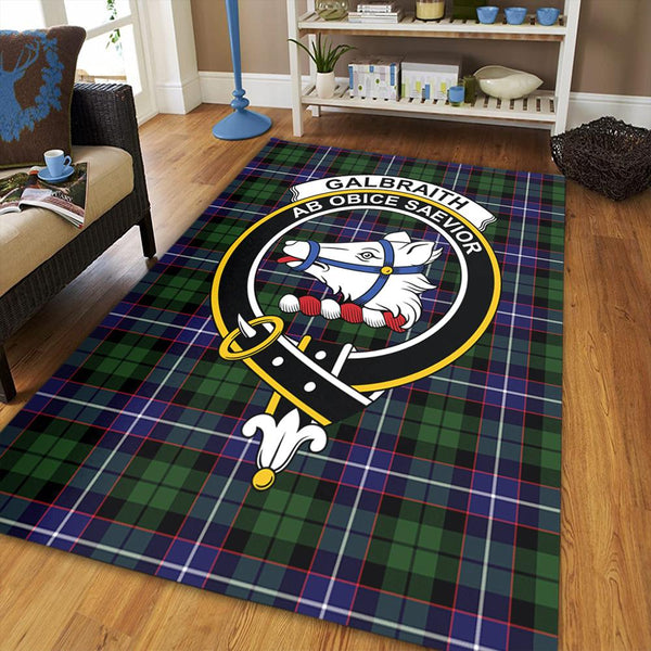 Galbraith Modern Tartan Crest Area Rug