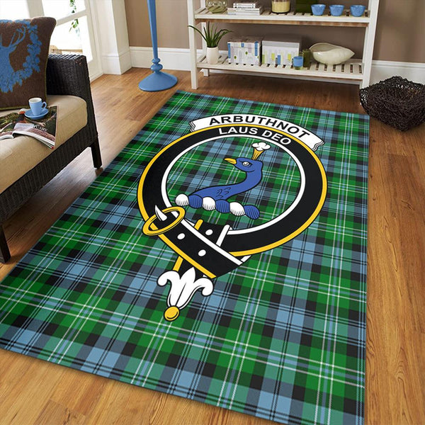 Arbuthnot Ancient Tartan Crest Area Rug