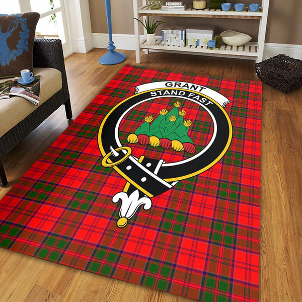 Grant Modern Tartan Crest Area Rug