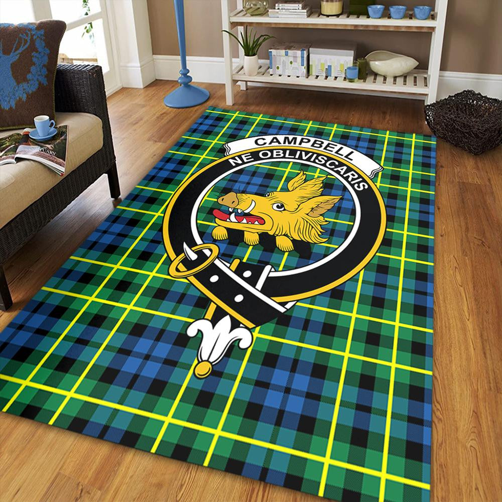 Campbell of Breadalbane Ancient Tartan Crest Area Rug