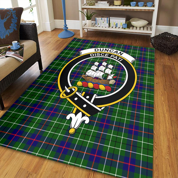 Duncan Modern Tartan Crest Area Rug