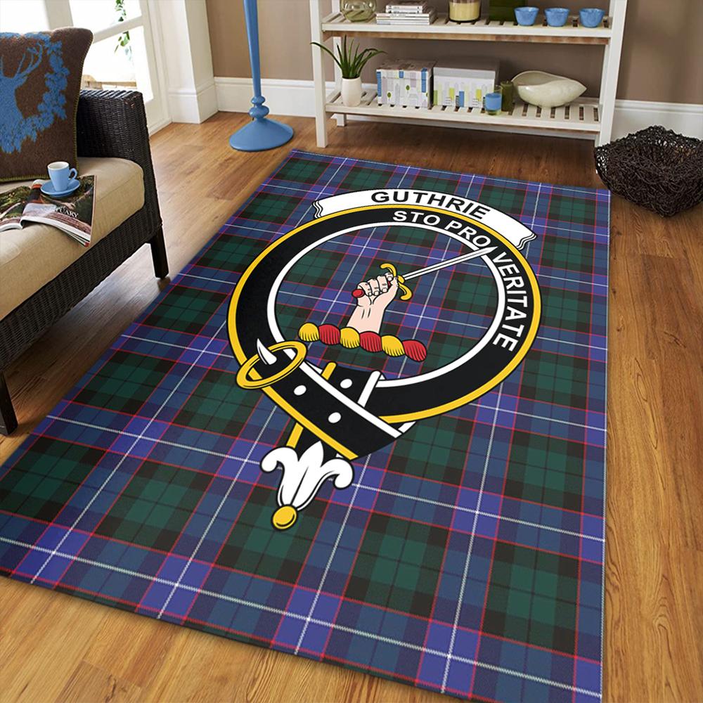 Guthrie Modern Tartan Crest Area Rug