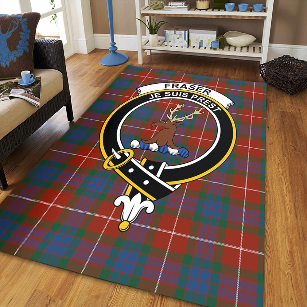 Fraser Ancient Tartan Crest Area Rug