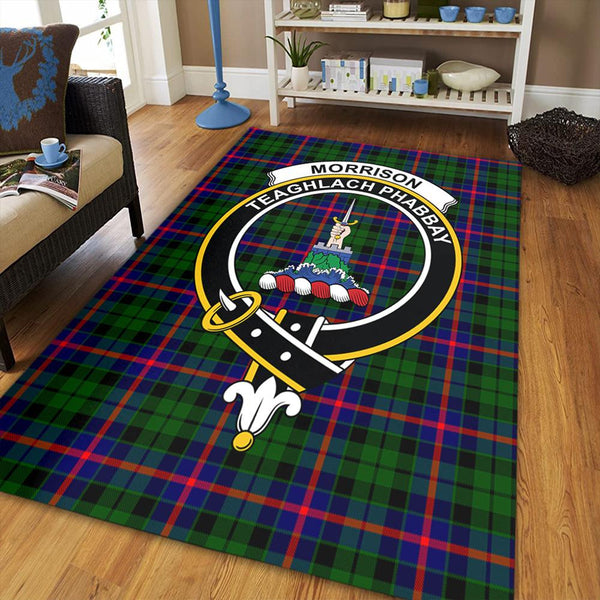 Morrison Modern Tartan Crest Area Rug