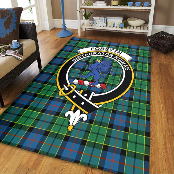 Forsyth Ancient Tartan Crest Area Rug