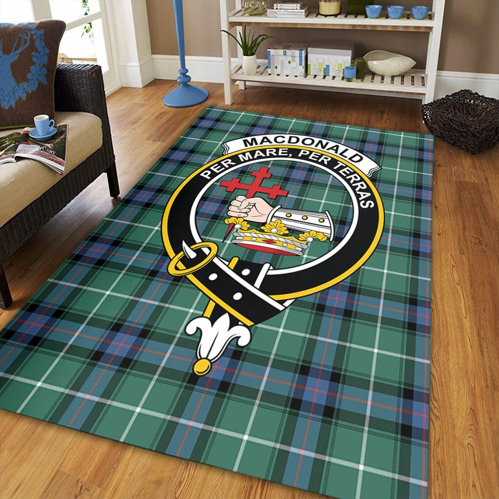 MacDonald of the Isles Hunting Ancient Tartan Crest Area Rug