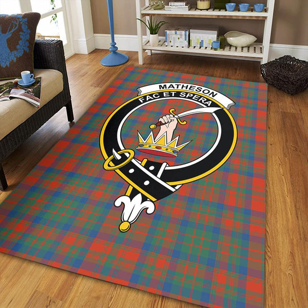 Matheson Ancient Tartan Crest Area Rug