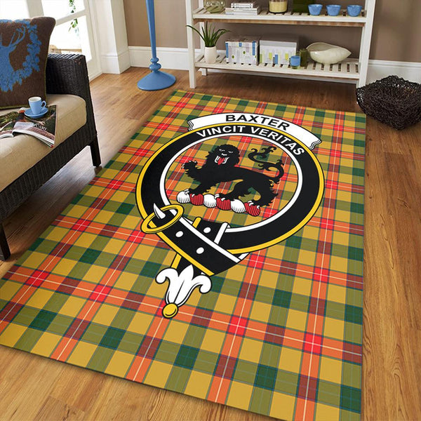 Baxter Modern Tartan Crest Area Rug