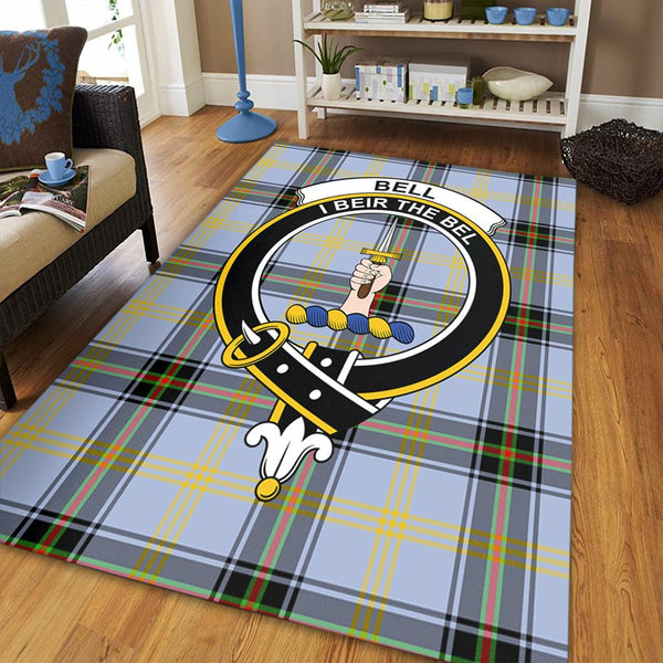 Bell of the Borders Tartan Crest Area Rug