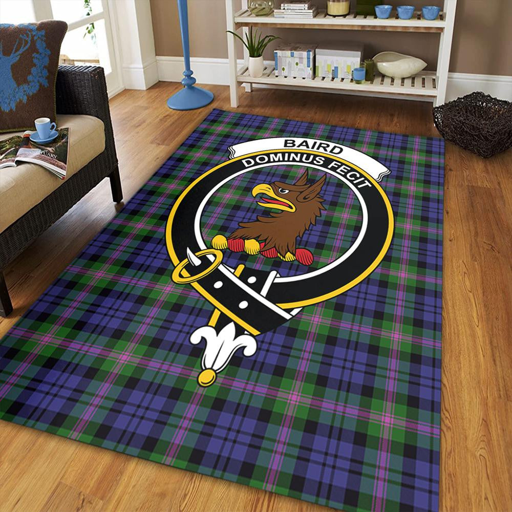 Baird Modern Tartan Crest Area Rug