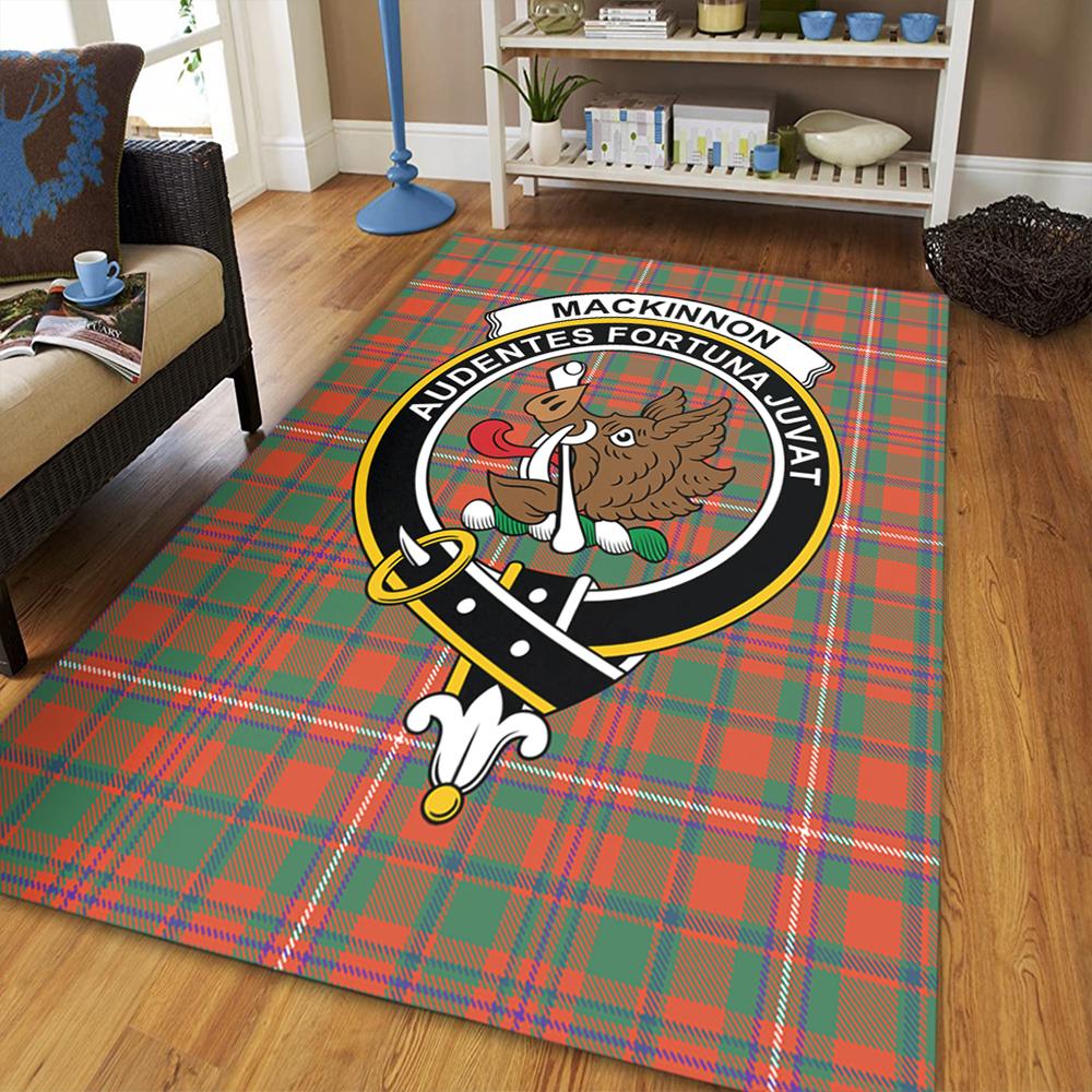 MacKinnon Ancient Tartan Crest Area Rug