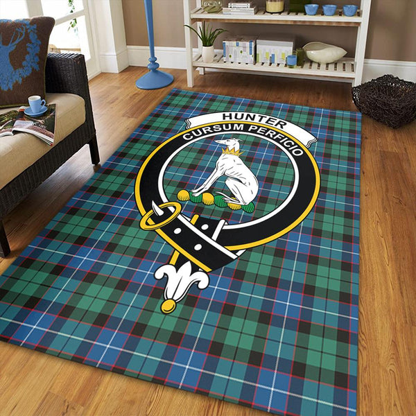 Hunter Ancient Tartan Crest Area Rug