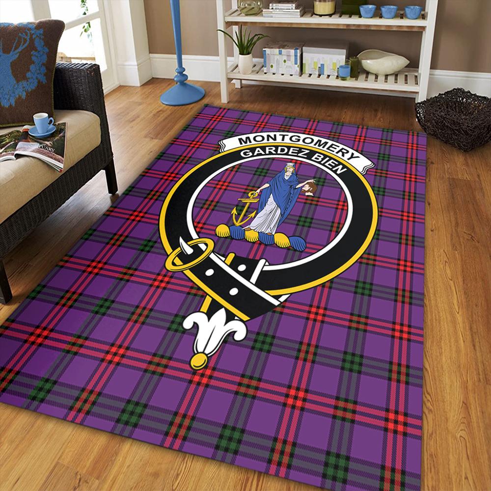 Montgomery Modern Tartan Crest Area Rug