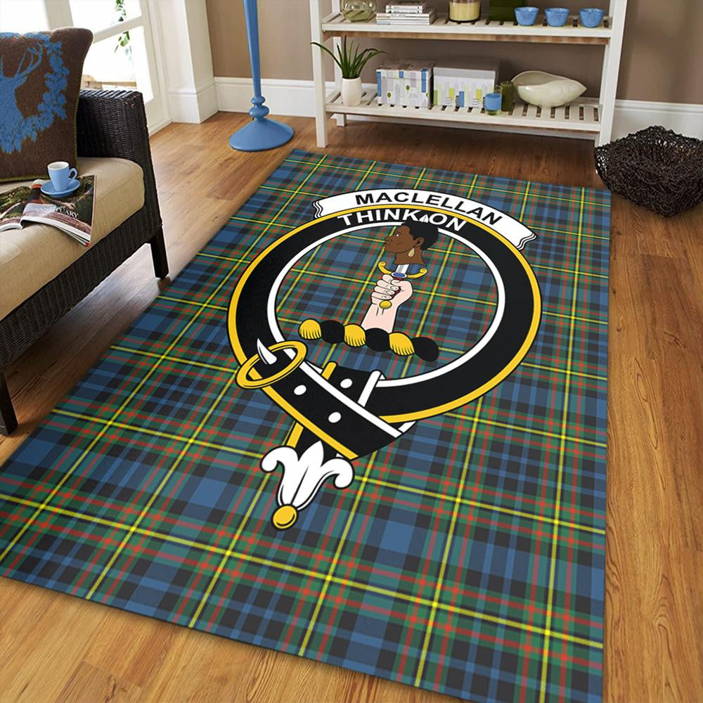 MacLellan Ancient Tartan Crest Area Rug