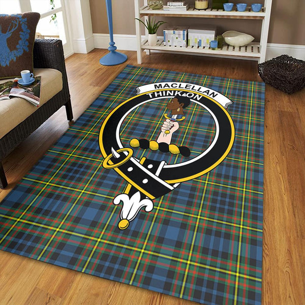 MacLellan Ancient Tartan Crest Area Rug