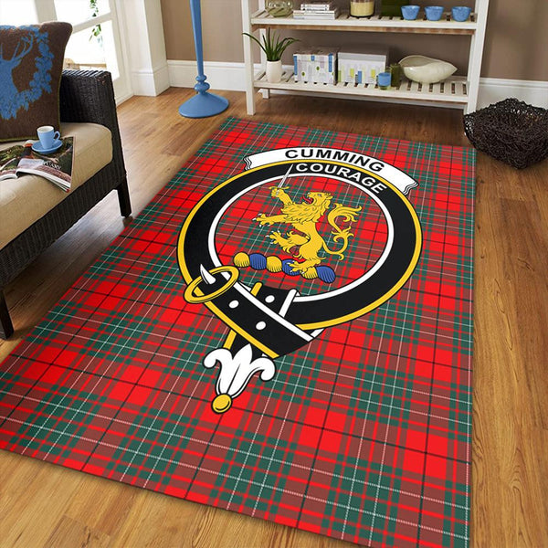 Cumming Modern Tartan Crest Area Rug