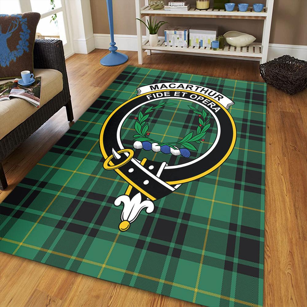 MacArthur Ancient Tartan Crest Area Rug