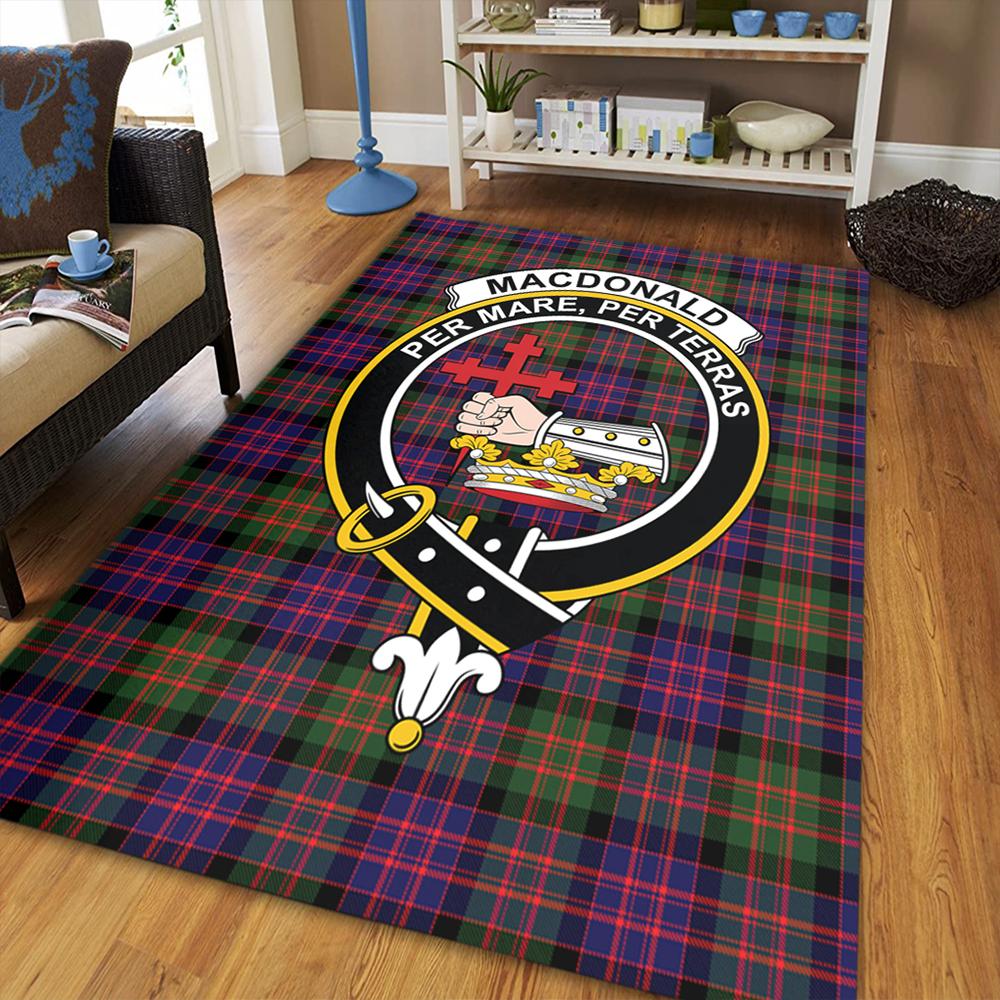 MacDonald Modern Tartan Crest Area Rug