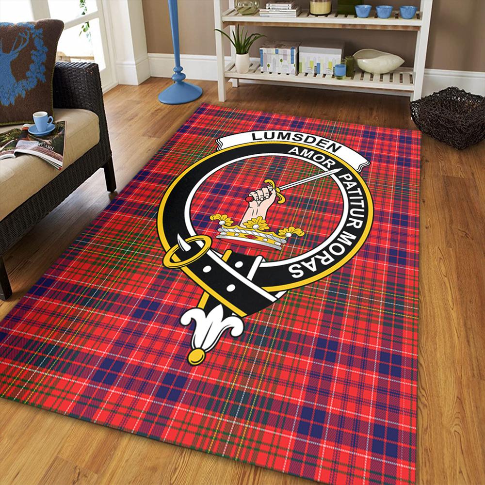 Lumsden Modern Tartan Crest Area Rug